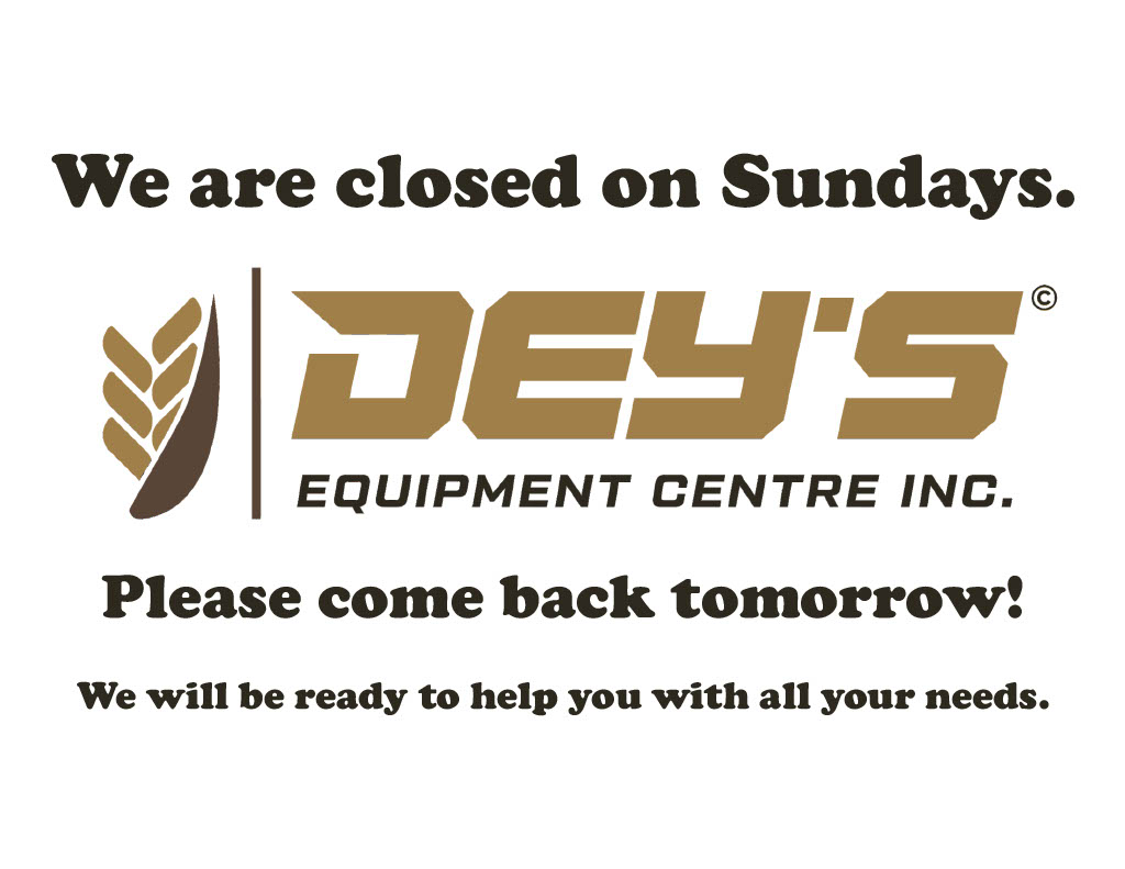 Closed on Sundays